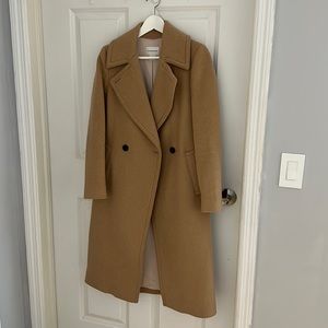 Club monaco camel wool pea coat